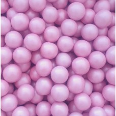 Crispy Chocolade ballen baby roze 100g. 